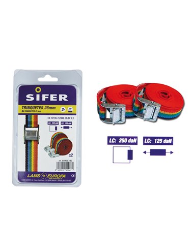 SIFER PONSA TRINQUETE 25 MM 3 M (2 UND) SITR25-3-B2