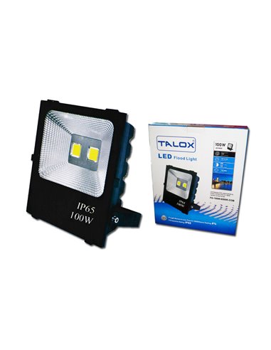 TALOX PROYECTOR FOCO LED 100W 6500K 120� 5000 LUMEN P66 10.000H