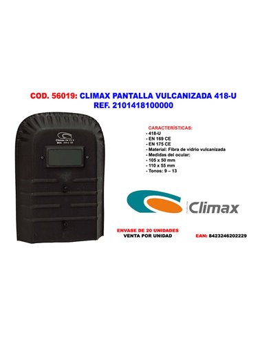 CLIMAX  PANTALLA VULCANIZADA 418-U REF 2101418100000