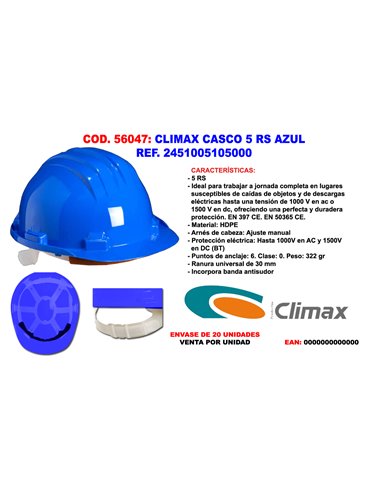 CLIMAX CASCO 5 RS AZUL REF 2451005105000