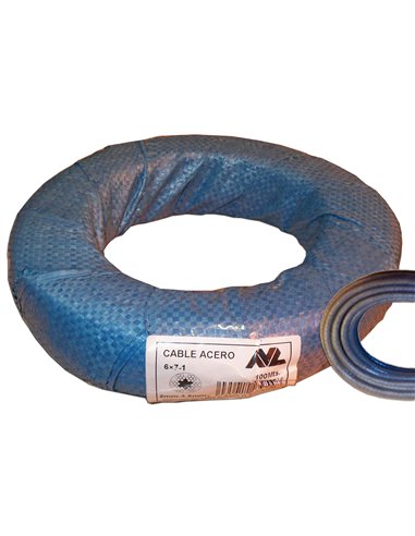 AVL CABLE ACERO 2 MM 6X7-1 PLASTIFICADO SEMITRANSPA 3.5mm� 100 M