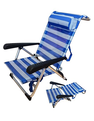 PLUVIA SILLA BAJA PLAYA 5 POSICION CAMA 22MM �COJIN XYC-101PL607