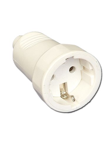 ELECTRICIDAD BASE AEREA BIPOLAR PVC CON TT BLANCA 50307-44307