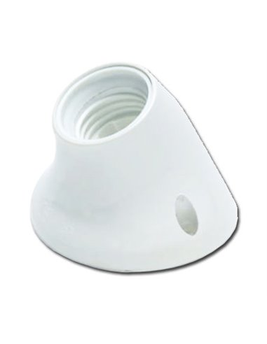 ELECTRICIDAD PORTALAMPARAS E-27 ZOCALO CURV BLANCO 15009-60505