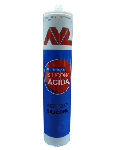 AVL SILICONA ACIDA UNIVERSAL ANTIMOHO QUILOSA 280 ML TRANSPARENT