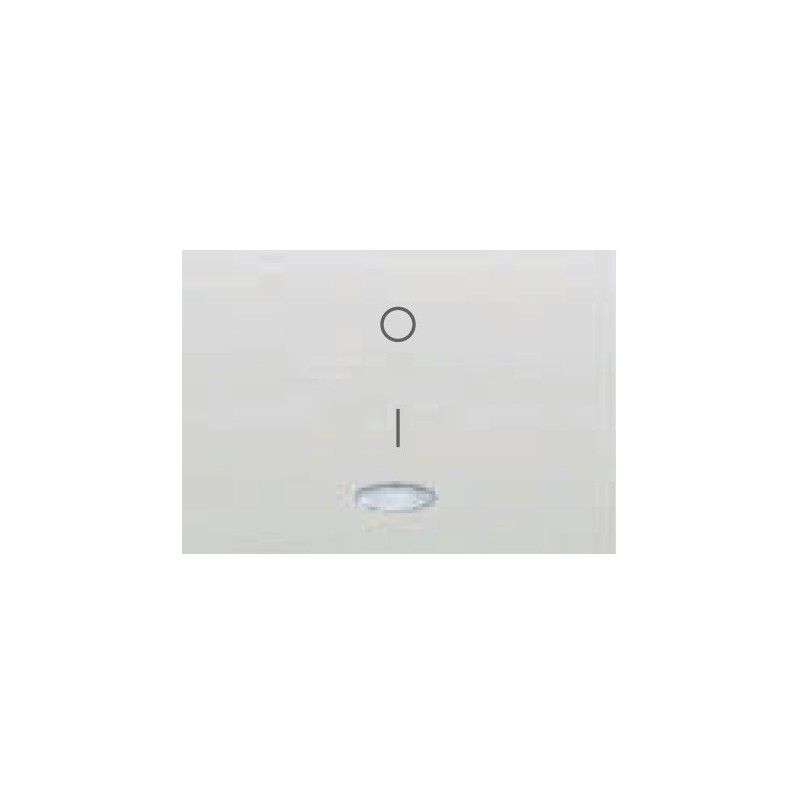 Chave para interruptor bipolar luminoso BRANCO BJC Coral 21708-L