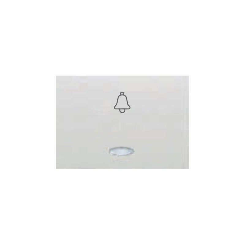 Tecla pulsador campana luminoso BLANCO BJC Coral 21716-L