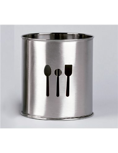 LIFESTYLE PORTA-UTENSILIOS INOX ALTO 10X18,5 CM REF.2140