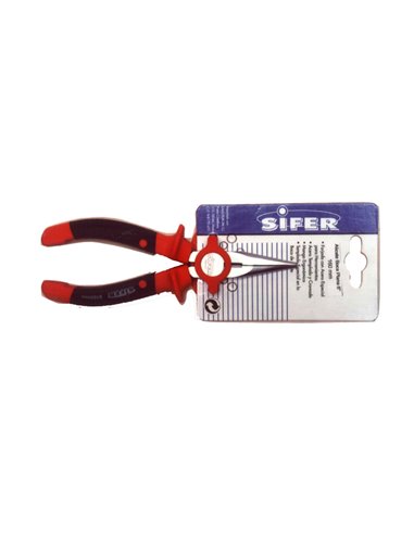 SIFER ALICATE B/REDONDA PLANA 6" SATINADO E1511 PROFESIONAL