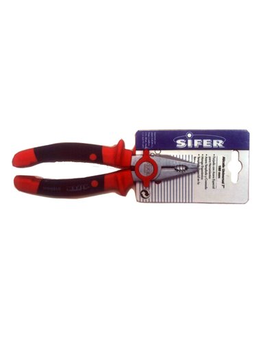 SIFER ALICATE UNIVERSAL 6" SATINADO   E0111 PROFESIONAL