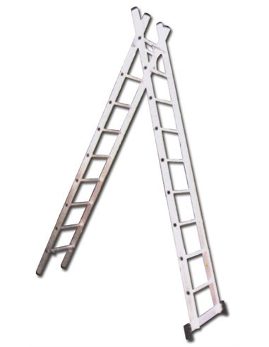 ESCALERAS 2 TRAMOS 2x  8 PELD+TRAVESA�O 2x2,3 MT.01165 EN131