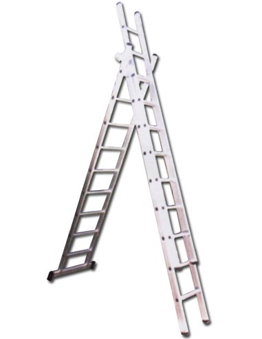 ESCALERAS 3 TRAMOS 3x 8 PELD+TRAVESA�O 3x2,3 MT.01172 EN131