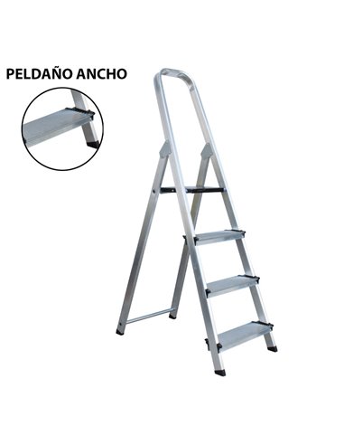 ESCALERA ALUMINIO REFOR SIFER SEGUR+ PELDA�O 12CM 3 PELDA06720