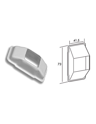 PERSIANA CARCASA PASACINTAS ALUMINIO BLANCA C-22 mm06060002