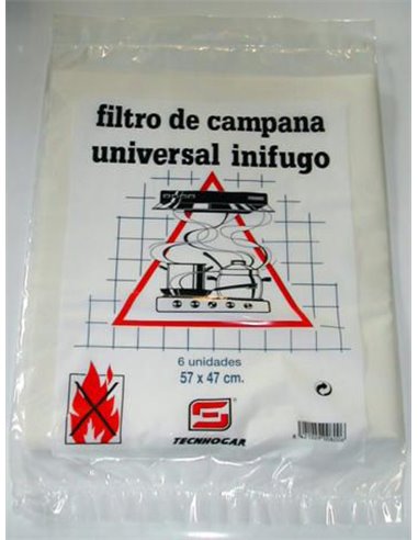 FILTRO CAMPANA PAPEL 57 X 47 CMS 6 UDS REF. 00800