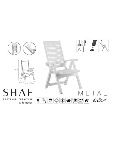 SHAF SILLON 4 POSICIONE BLANCO PLEGABL +RESISTENCIA+CONFOR55350