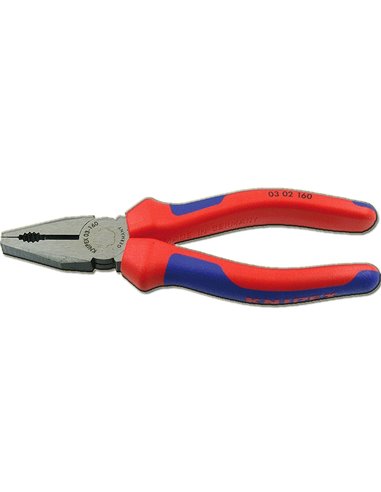 KNIPEX ALICATE UNIVERSAL 0302-160 mm  MANGO PLASTICO BICOLOR