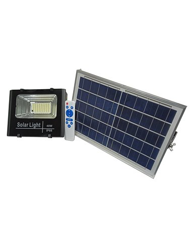 TALOX FOCO + PANEL SOLAR LED C/CONTROL REMOTO 40 W GY-RSF-002