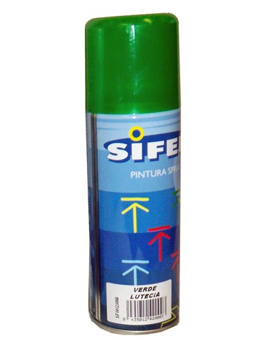 SIFER PINTURA SPRAY ESMALTE ACRILI.BRILLANTE 200ML VERDE LUTECIA