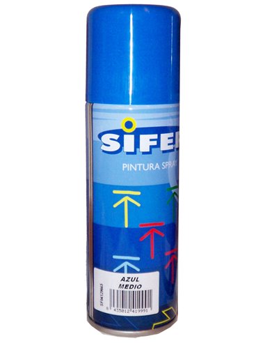 SIFER PINTURA SPRAY ESMALTE ACRILI.BRILLANTE 200ML AZUL MEDIO