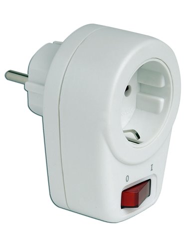 SIMON ADAPTADOR BLANCO CON INTERRUPTOR 10/16A 250VCL518701