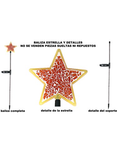 SIMON NAVIDAD BALIZA SOLAR ESTRELLA MOSAICO FIJANV411310