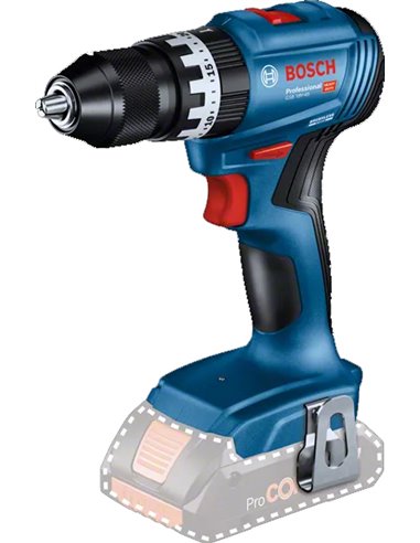 BOSCH TALADRO PERCUTOR A BATERIA GSB 18V-45+3x4AH+LC0615A5002U