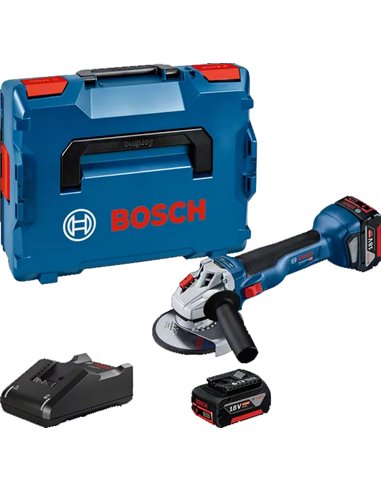 BOSCH MINI-AMOLADORA BATERIA GWS18V-10+2x4AH+L-BOXX06019J4007