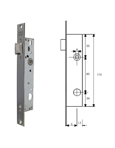 TESA PICAPORTE INOX 2215300AI