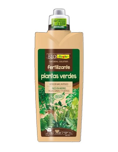 FLOWER FERTILIZANTE PLANTAS VERDES 1 L ECOLOGICO 70652