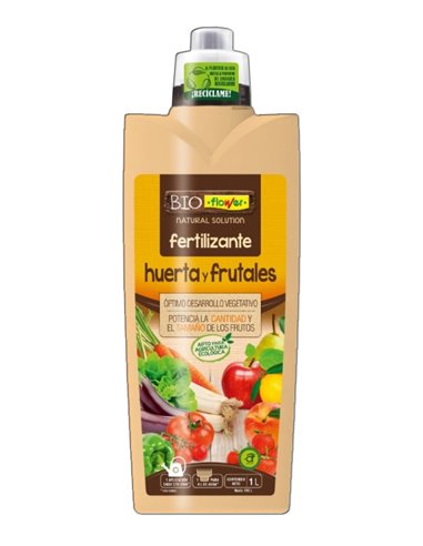 FLOWER FERTILIZANTE HUERTA Y FRUTALES 1 L ECOLOGICO 70654