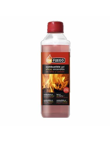 FLOWER OK FUEGO COMBUSTIBLE GEL PARA ENCENDIDO 500 ML 50214