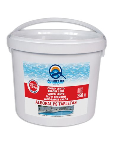 QUIMICAMP CLORO ALBORAL PS LENTO QP 20 TABLETAS 250 gr 5K201705