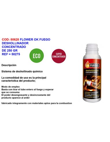 FLOWER OK FUEGO DESHOLLINADOR CONCENTRADO 250 GR50274