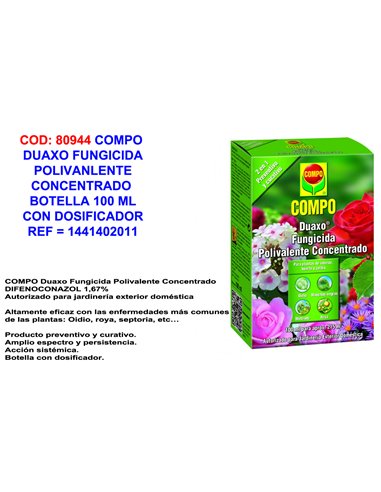 COMPO DUAXO FUNGICIDA POLI. CONCENTRADO 100 ML1441402011