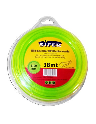 SIFER HILO DESBROZADORA VERDE CUADRADO 3.50 MMx 38 MT48222073