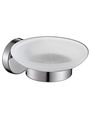 PLUVIA PRO JABONERA CRISTAL-INOX REF 30267