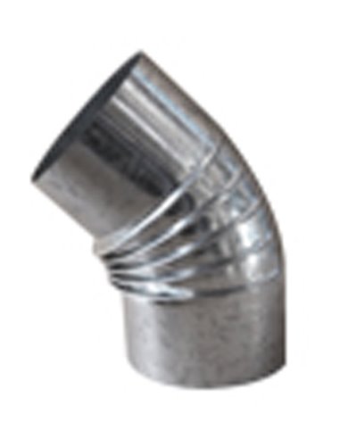 ESTUFA CODO GALVANIZADO RIZADO 45� DE 100CG10045(04)