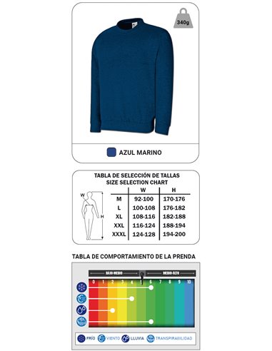 MARCA SUDADERA AZUL MARINO L1288JSAL