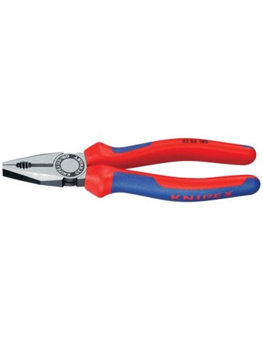 KNIPEX ALICATE UNIVERSAL 0302-180 MANGO PLASTICO BICOLOR