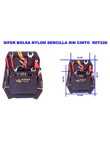 SIFER BOLSA NYLON SENCILLA SIN CINTO  R0T226