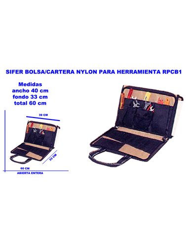 SIFER BOLSA/CARTERA NYLON PARA HERRAMIENTA RPCB1