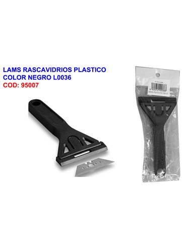 LAMS RASCAVIDRIOS PLASTICO COLOR NEGRO L0036