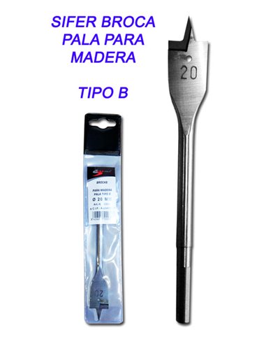 SIFER BROCA DE PALA PARA MADERA 33        TIPO B