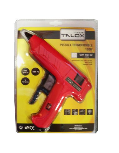 TALOX PISTOLA TERMOFUSIBLE 120 W  GM-HD-02  PARA BARRA DE 12