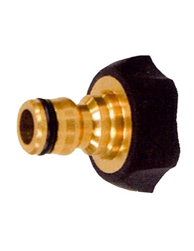 PLUVIA ADAPTADOR GRIFO HEMBRA-1"  LATON/GOMA6312-PLKBR610