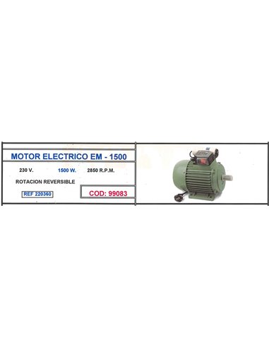 FERM MOTOR EM-15001500 W.        EMM1001