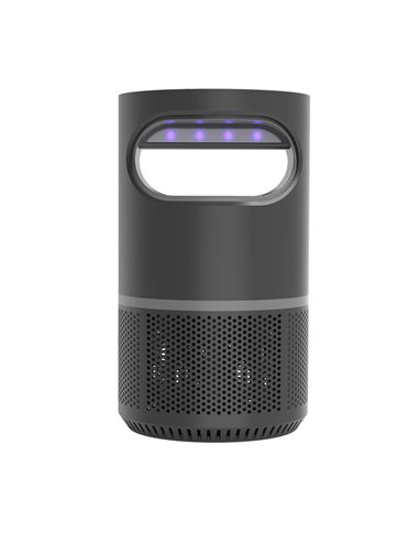 Lámpara mata insectos LED “Lumbre” (3W 220/240V) IP44 21,5xØ12cm fabricada en metal y ABS color negro