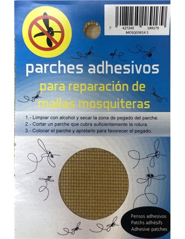 Parche Malla Mosquitera F Vidrio Gris 9x14.5 cm Ref MOSQG9x14.5