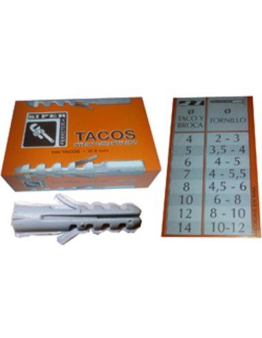 SIFER GRAUES NYLON TACO 8x40 BOX 100 EINHEITEN